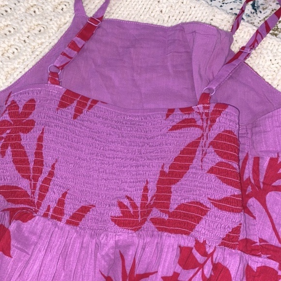 Old navy floral smocked maxi dress spaghetti straps size medium - Picture 10 of 11